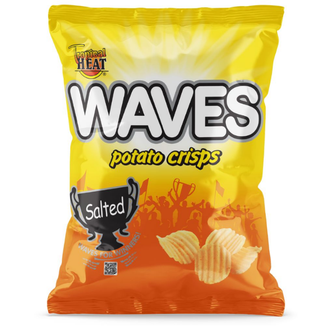 Tropical Heat Waves Potato Crisps Salted 125g